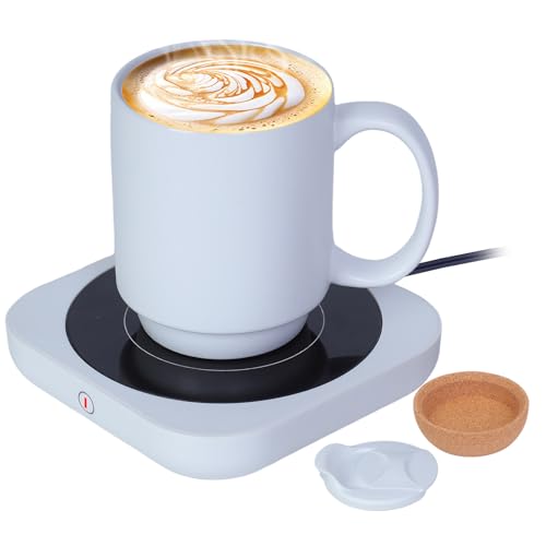 Black Electric Coffee Cup Warmer with Ceramic Mug U661230