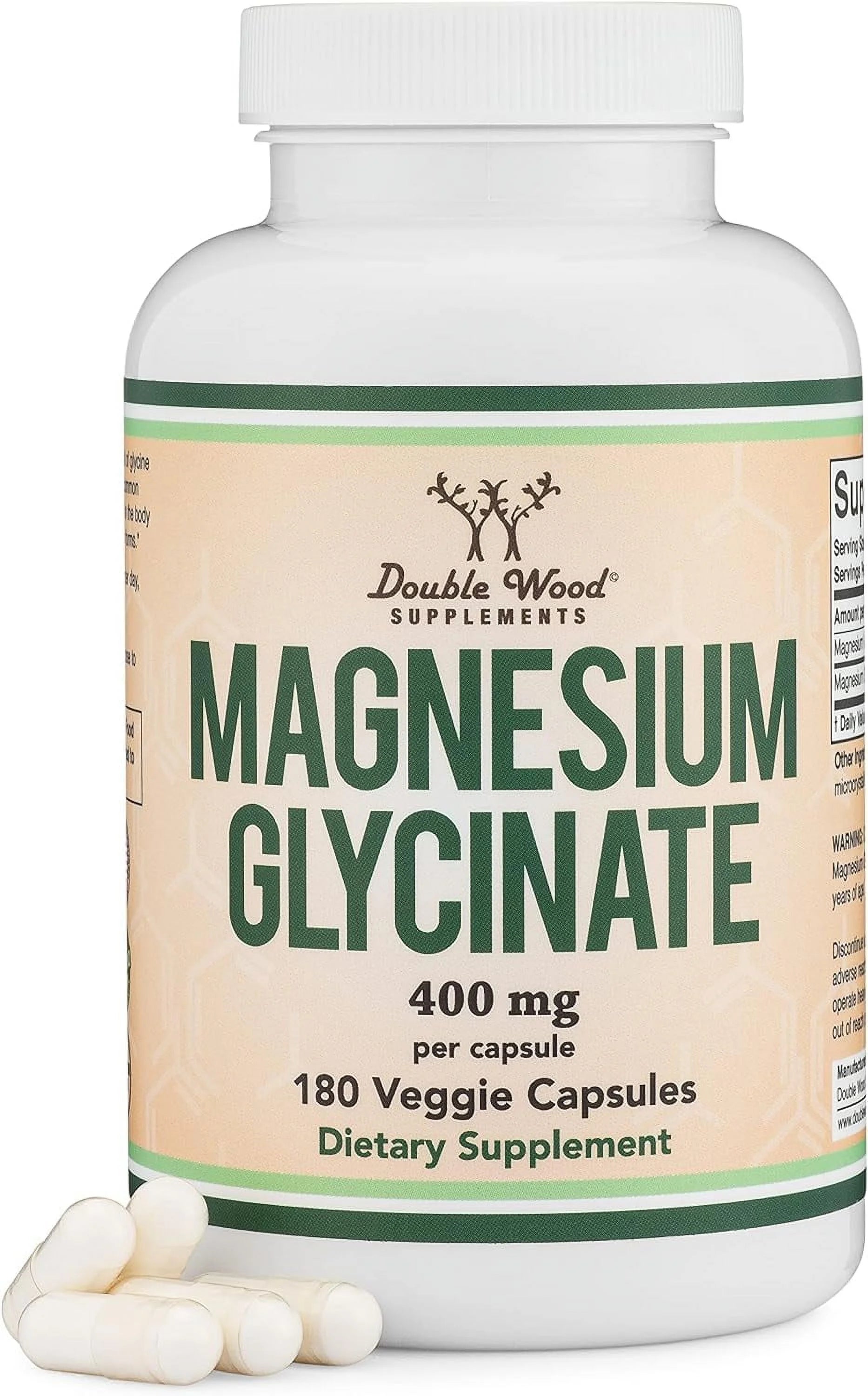 Magnesium Glycinate 400mg, 180 Capsules Y426240