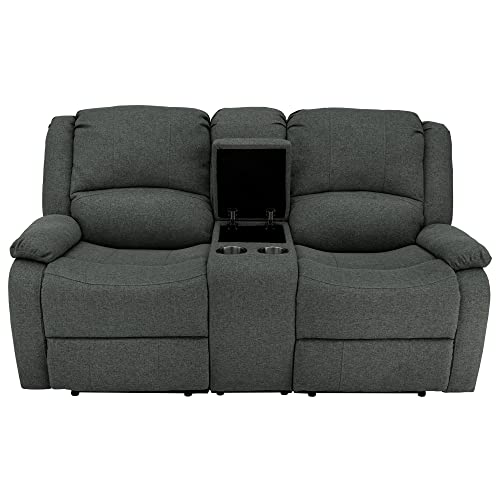 94" Double Recliner RV Sofa with Convertible Console V234
