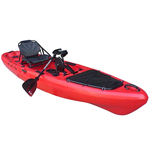 13' Pedal Drive Fishing Kayak with Rudder System and Paddle I5449