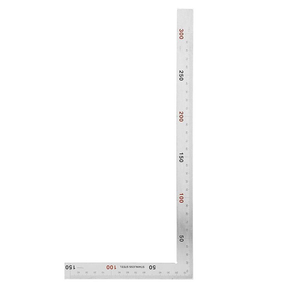 L-Shaped Stainless Steel 90 Degree Right Angle Square Ruler K3354