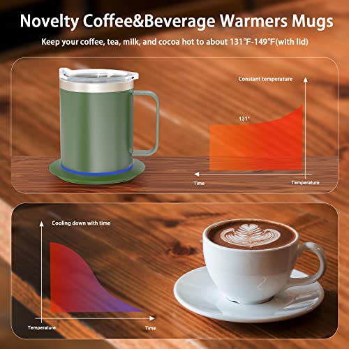 12oz Self Heating Stainless Steel Coffee Mug Z11724