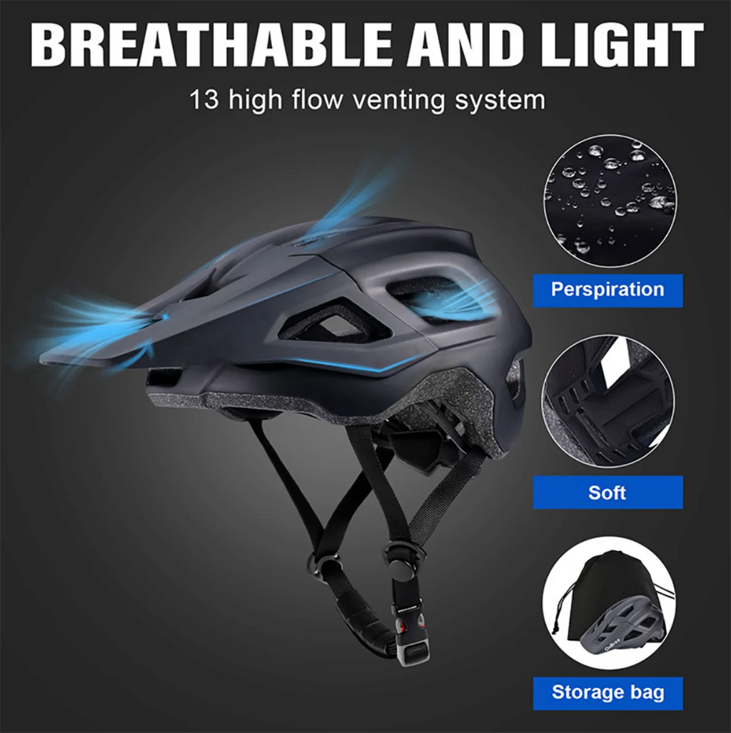 Yellow Adjustable Mountain Bike Helmet 55-61cm U2677
