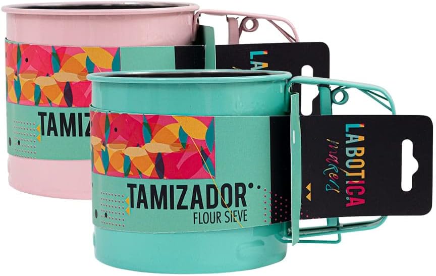 Pink Stainless Steel Hand-held Flour Sifter S507