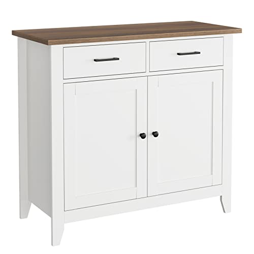 Grey Kitchen Storage Cabinet with 2 Drawers and 2 Doors G637