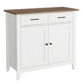 Grey Kitchen Storage Cabinet with 2 Drawers and 2 Doors G637