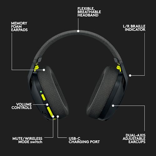Black Wireless Bluetooth Gaming Headset U547830