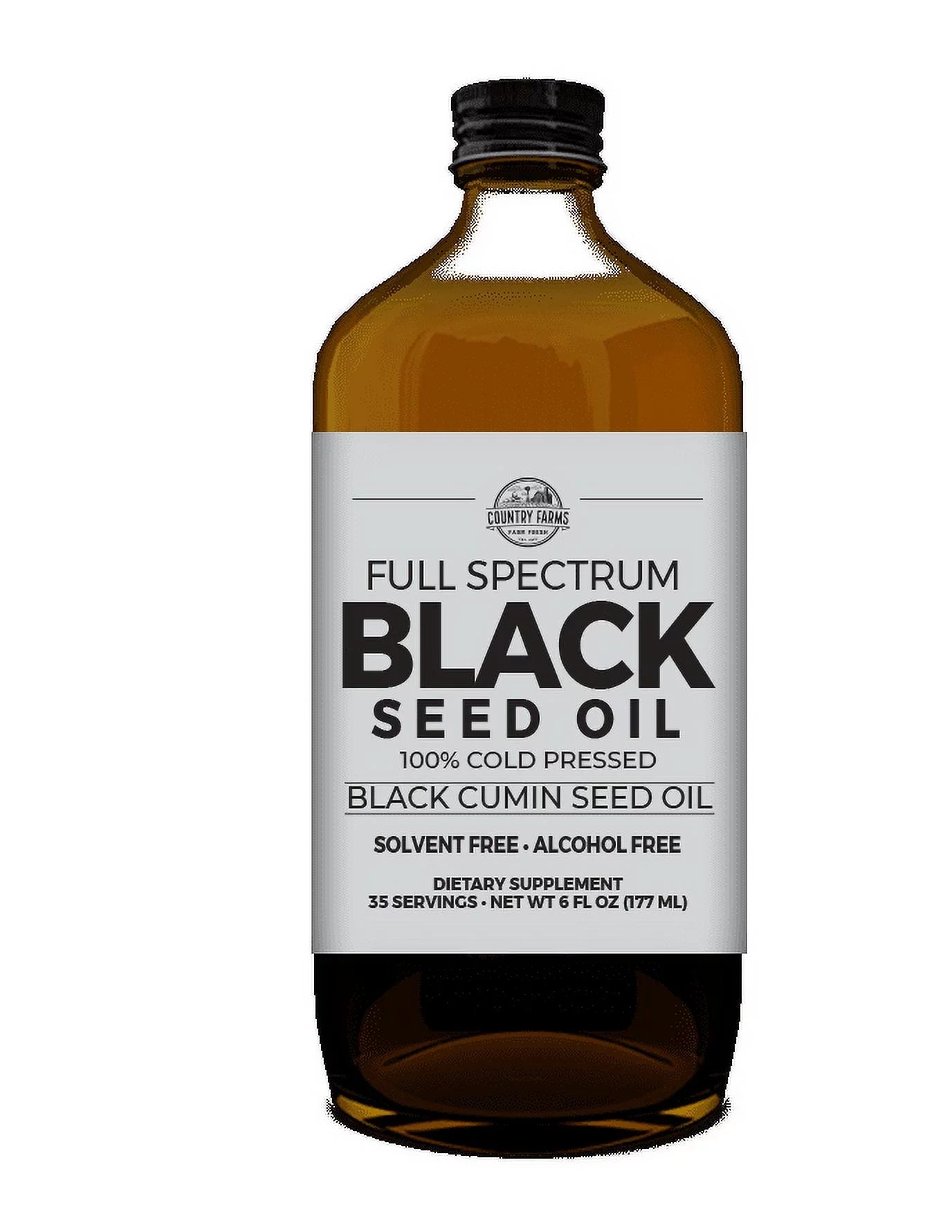 Black Seed Oil Dietary Supplement, Cold Pressed, 6 fl. oz., 35 Servings H618210