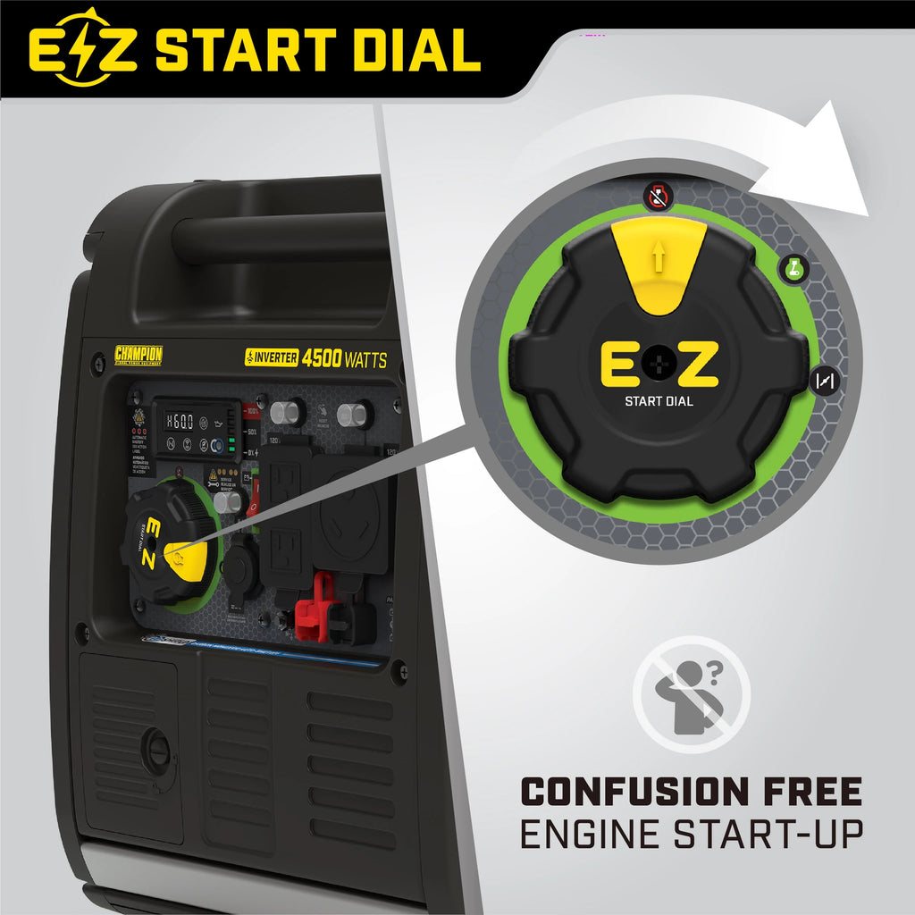 4500-Watt Wireless Remote Start Inverter Generator with CO Shield N918