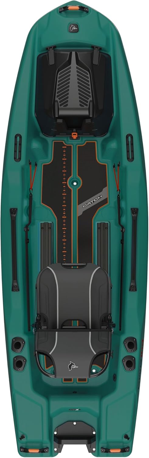 Forest Green Magnetic Grey 10 ft Sit-on-Top Fishing Kayak K736