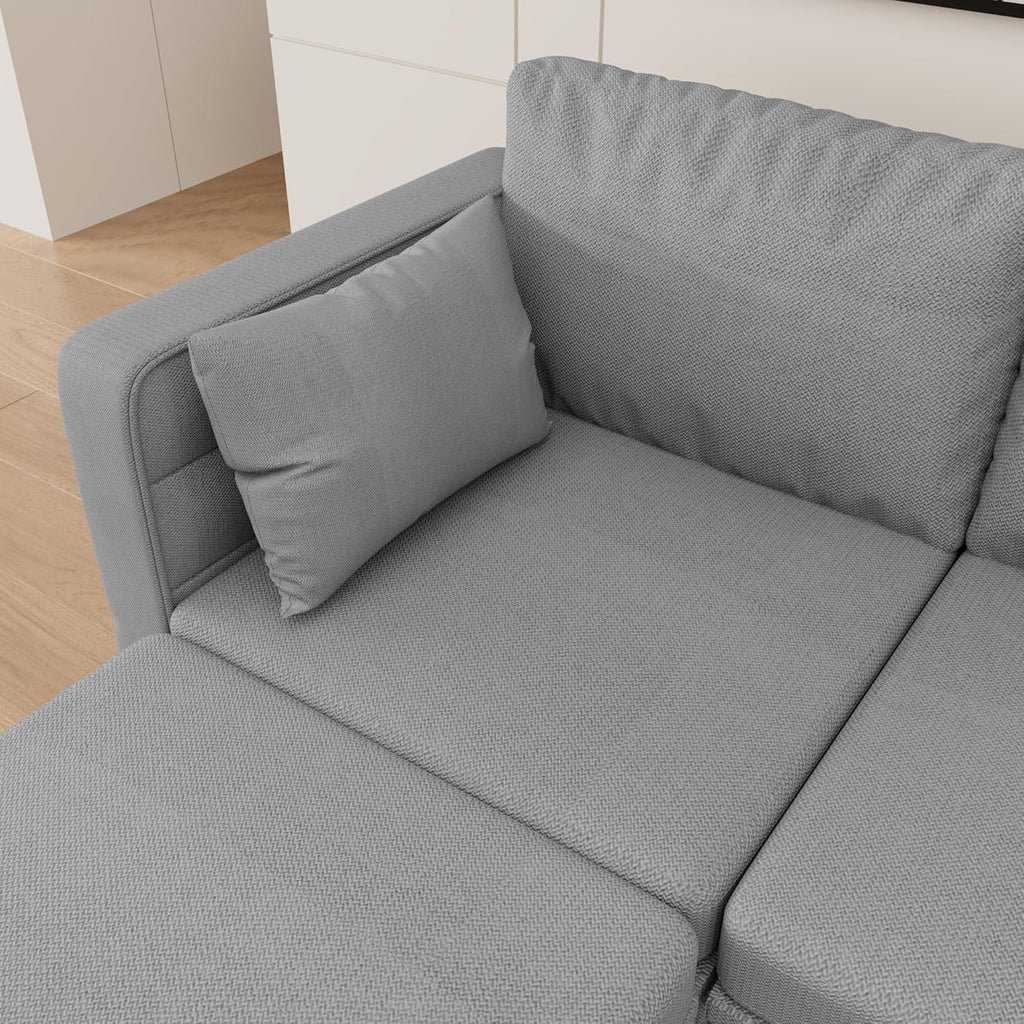 Gray U-Shape Modular Sofa with Storage I1523