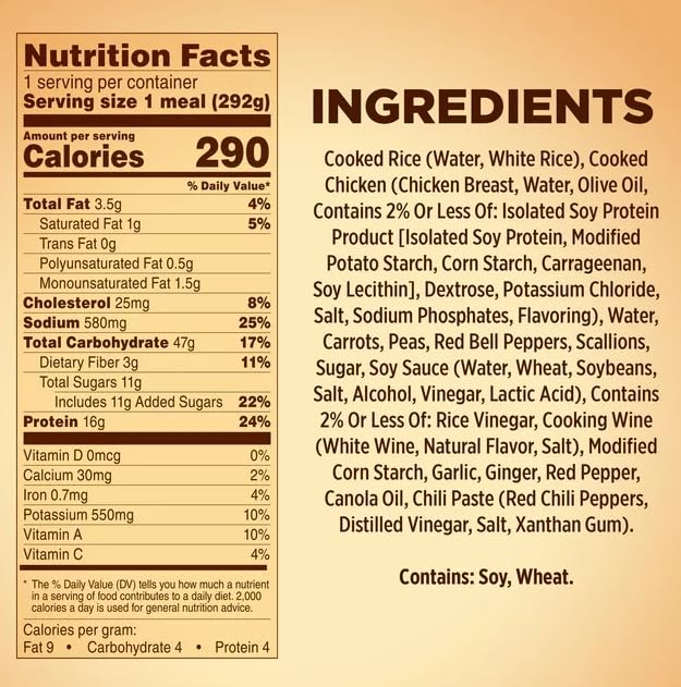 General Tso's Spicy Chicken Frozen Meal, 10.3 oz - Pack of 3 G62336