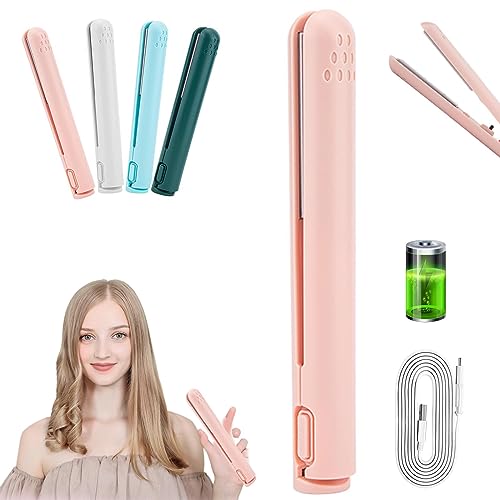 Mini Dual Purpose Cordless Curling Iron White B1550