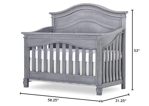 Antique Brown 5 in 1 Convertible Crib I66420