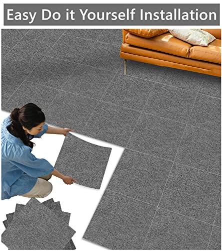 Self Adhesive Carpet Tiles 12" x 12" 12 Tiles Per Carton Y543390