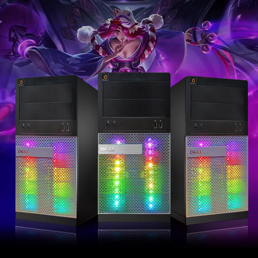 RGB Gaming PC Desktop Computer with Intel Quad I7, GeForce GTX 1660 Super 6G, 16GB Memory, 256G SSD + 3TB, WiFi & Bluetooth 5.0, Win 10 Pro S1142