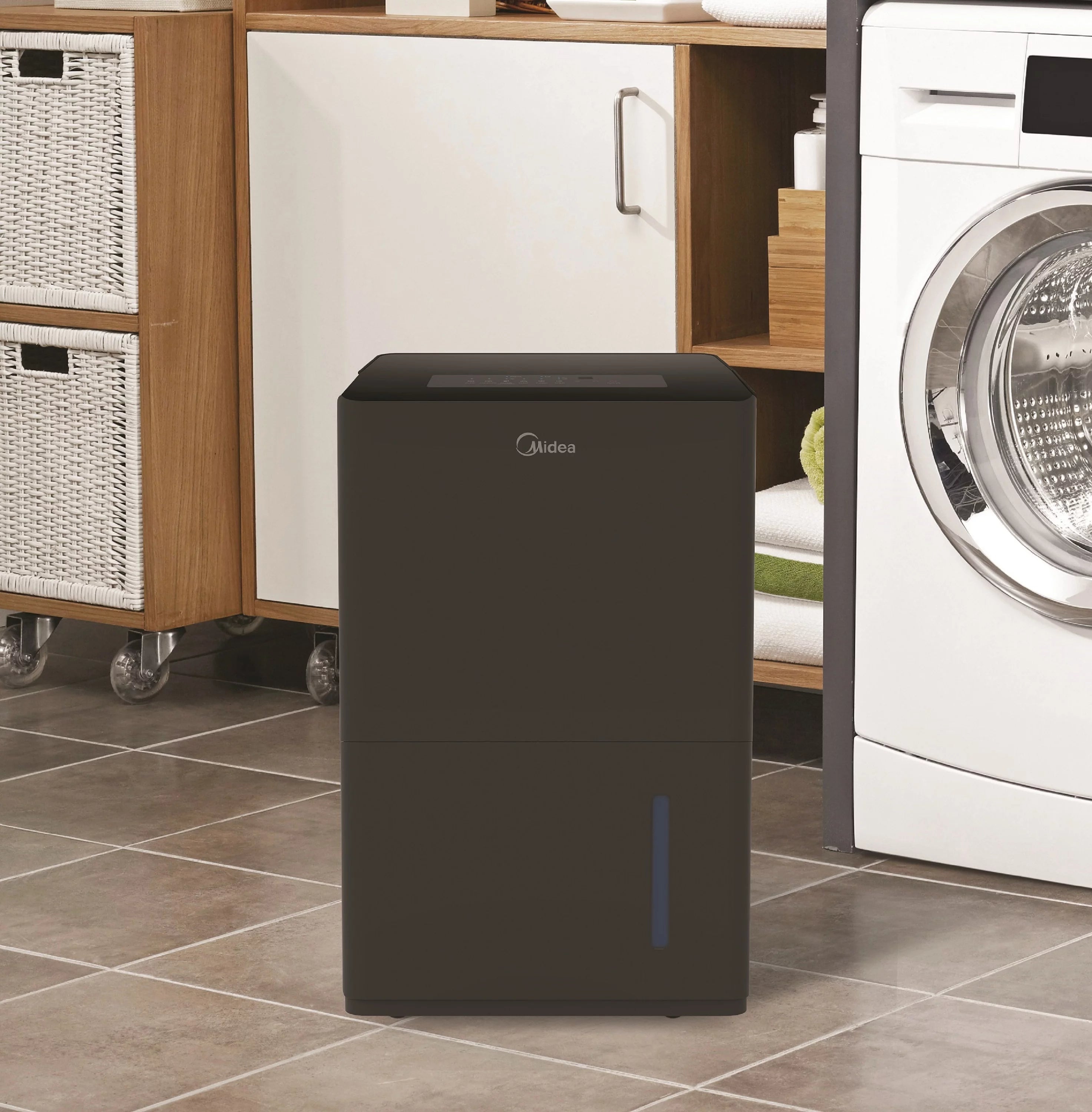 Black 50-Pint Smart Dehumidifier with Pump E77657