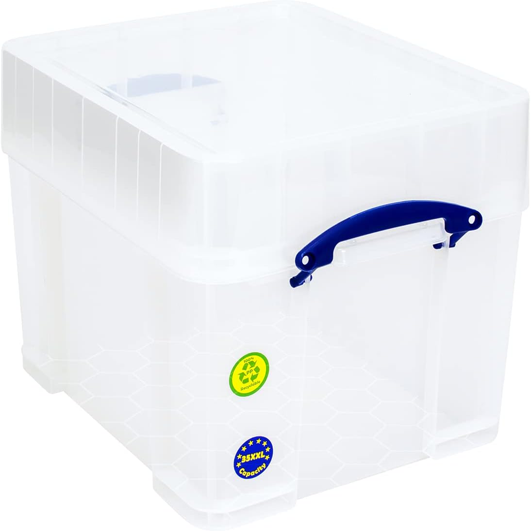 35 Litre Plastic Storage Box with Lid and Trays Z8817