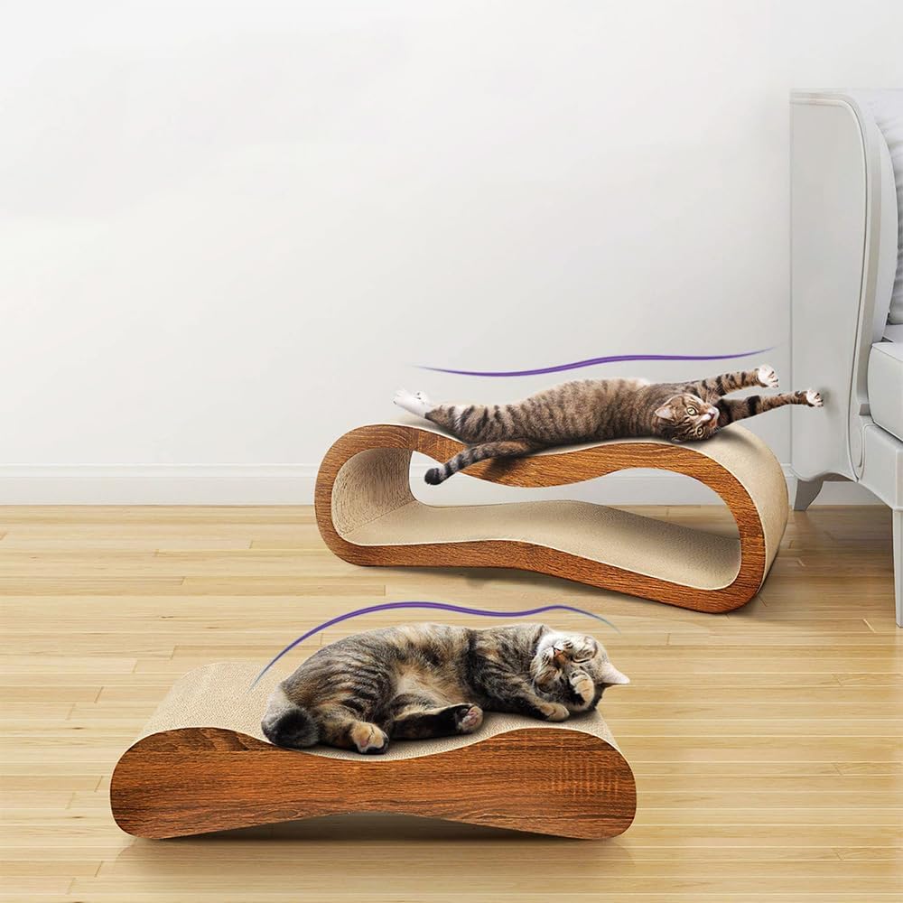 Cat Scratcher Cardboard Lounge Bed Scratching Post Q2352