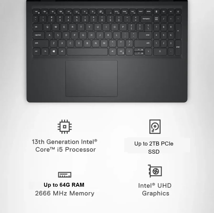 15.6'' FHD Touchscreen Laptop, Intel Quad-Core i5-1135G7, 16GB RAM, 1TB PCIe SSD, Black J97032
