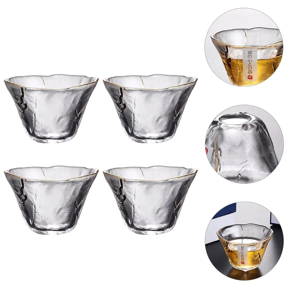 4pcs Glass Sake Cups C561906