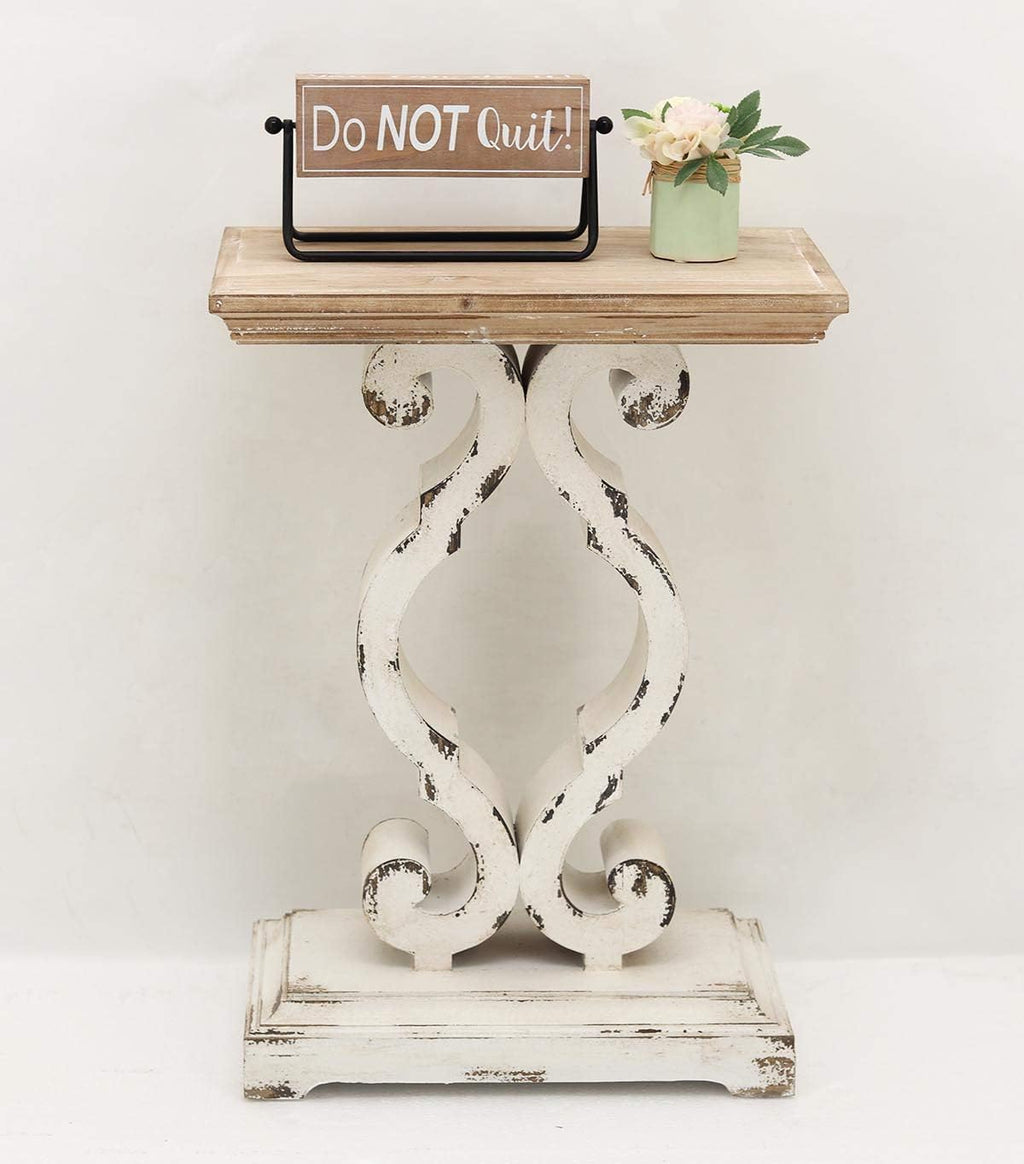 Rustic Wood Rectangle End Table N11620
