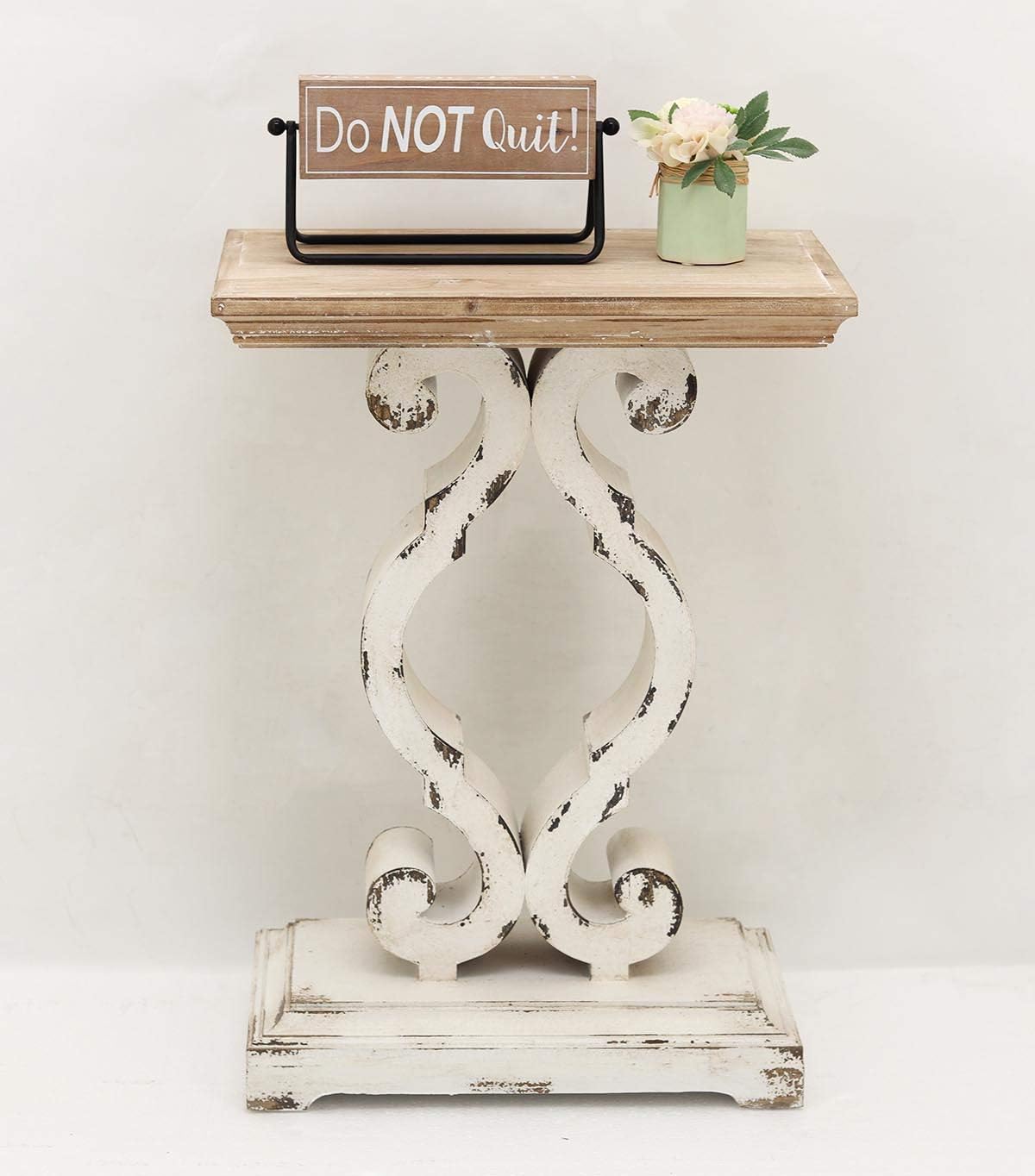 Rustic Wood Rectangle End Table N11620