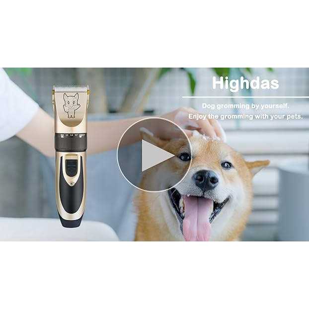 Dog Grooming Kit Clippers Low Noise Electric Quiet Rechargeable Cordless H821