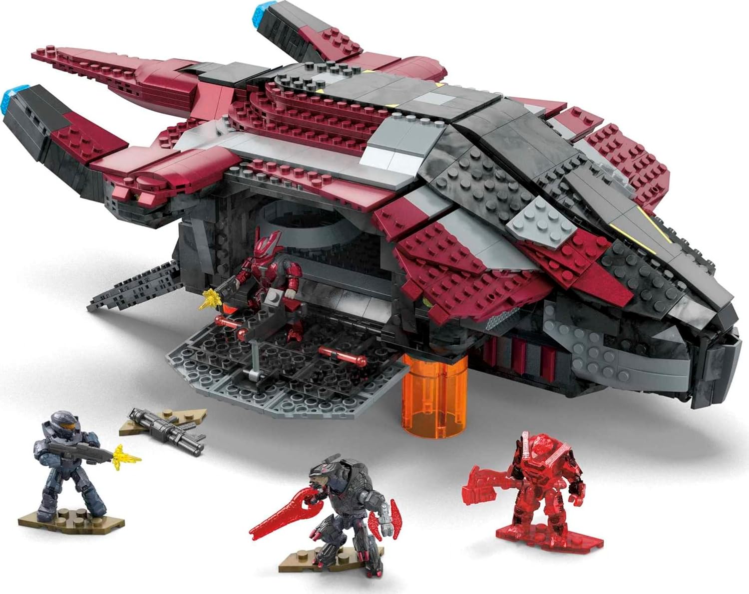 1214 Pieces Banished Phantom Aircraft Building Set with 4 Micro Action Figures Y907