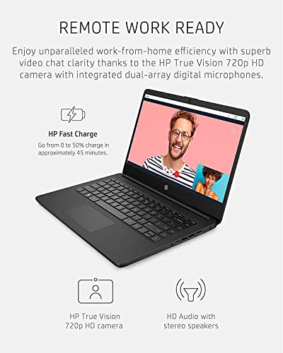 14inch HD Touchscreen Display Intel Celeron N4020 Dual-Core Processor 4GB DDR4 Memory 128GB Storage Webcam Indigo Blue H727
