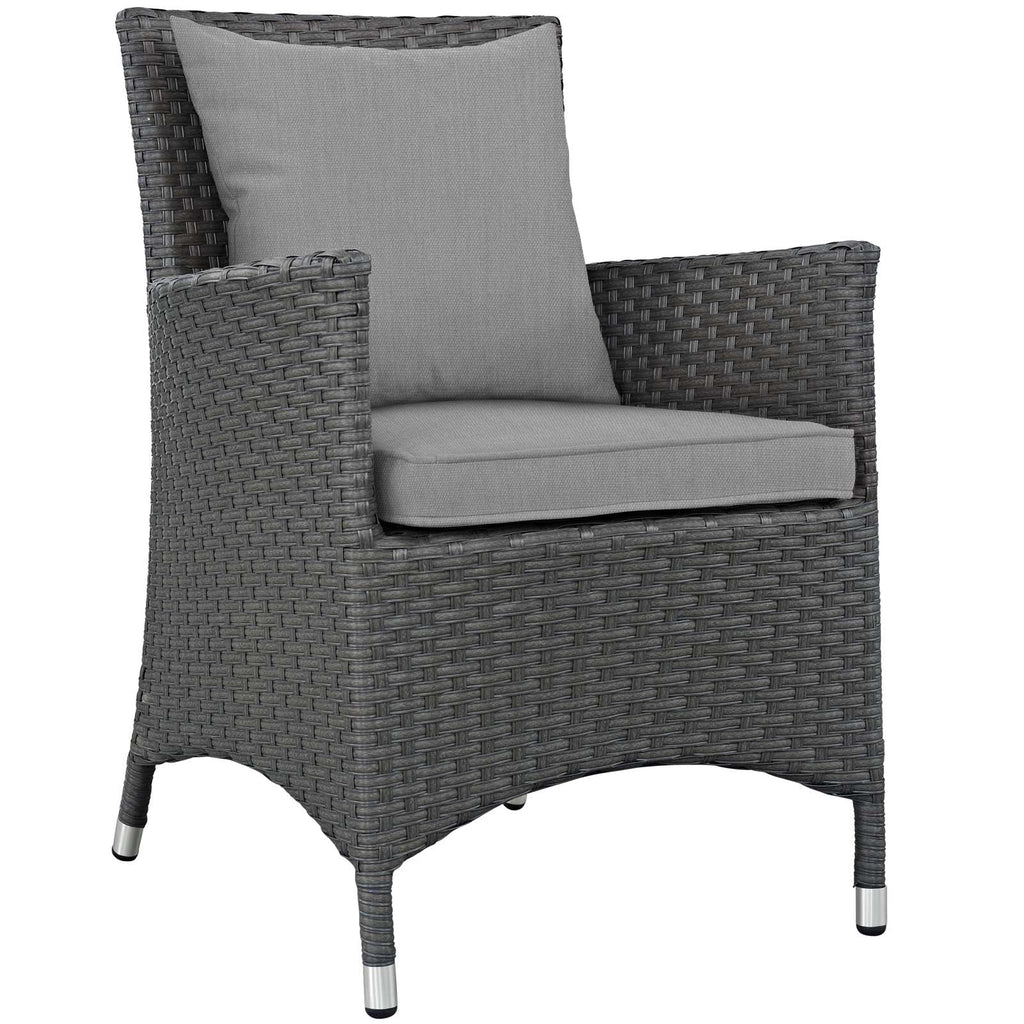 9 Piece Outdoor Patio Dining Set in Canvas Gray R30065