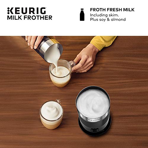 Gray Single Serve Coffee Maker with Milk Frother E764