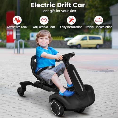 Pink 6V Electric Ride-On Drift Car Y180