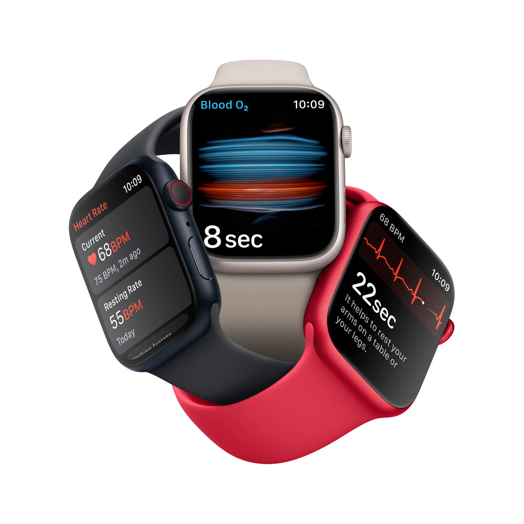 Silver Aluminum 41mm Apple Watch with White Sport Band P592