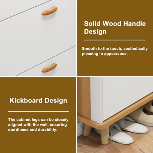 3 Drawer Shoe Cabinet Wood A263