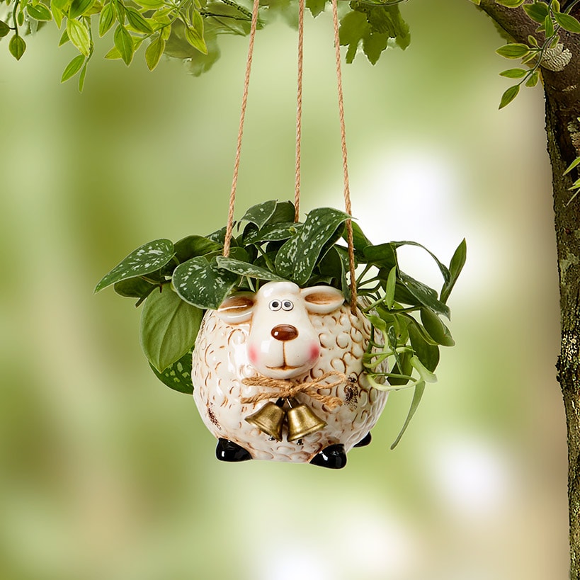 Farm Animal Hanging Planter