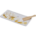 Summer Floral Appetizer Tray with Spatula