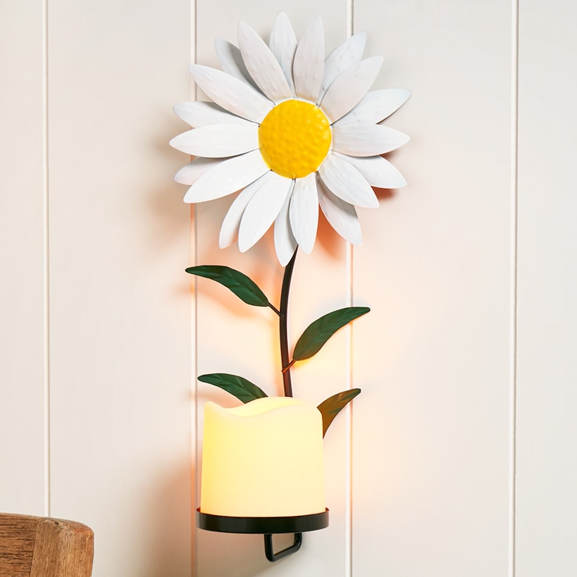 Flower LED Candle Sconce J9960