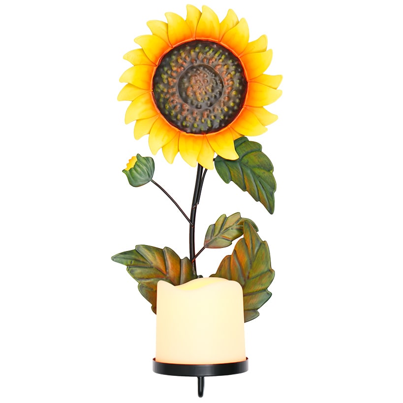 Flower LED Candle Sconce J9960