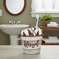 Cotton Boll Toothbrush Holder