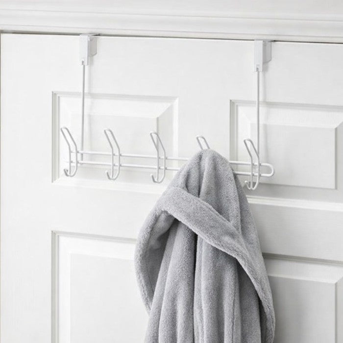 Over-the-Door 5-Hook Rack for Closet or Bedroom V580