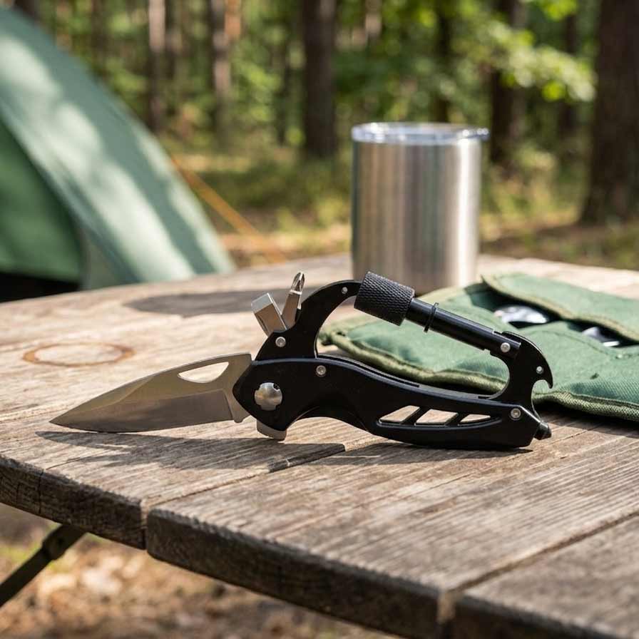 Outdoor Emergency Knife, Stainless Steel Blade R68075