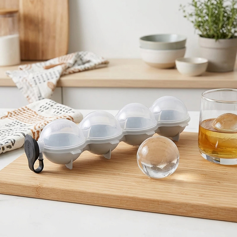 Sphere Ice Maker, Easy Fill & Release Ice Mold