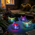 Solar Floating Color-Changing Lights - Butterfly or Dragonfly Set of 2