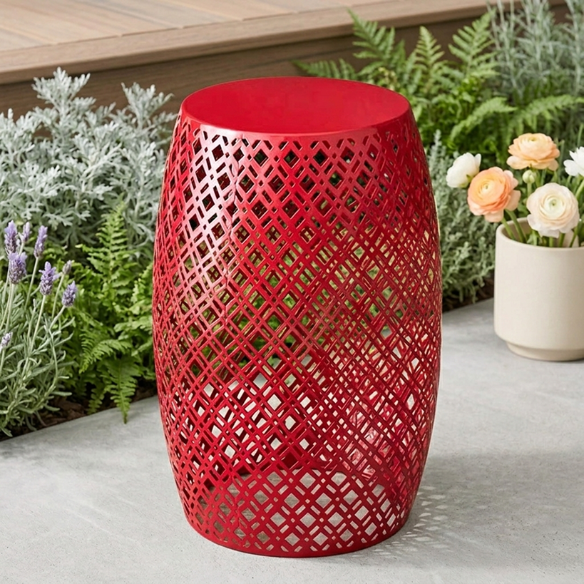 Metal Barrel Stool V5959