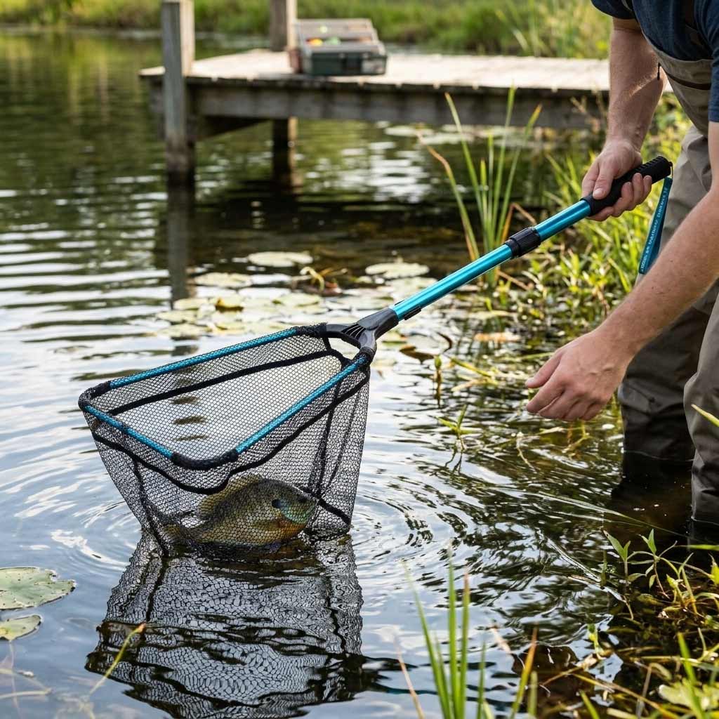 Foldable Portable Fishing Net O9118