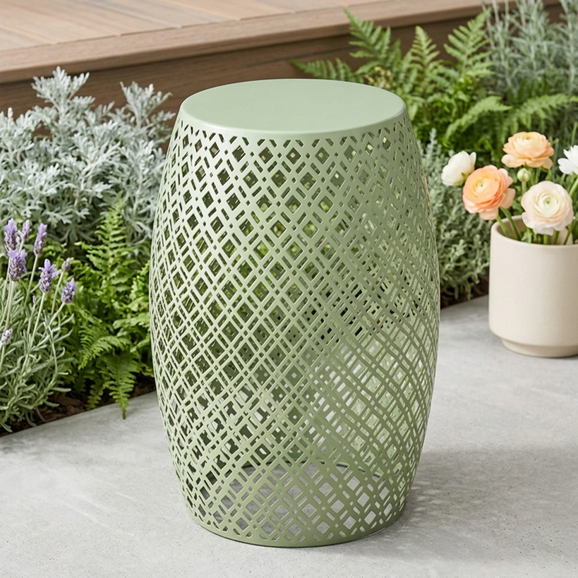 Metal Barrel Stool V5959
