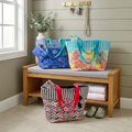 Beach Bag with Wet Pouch