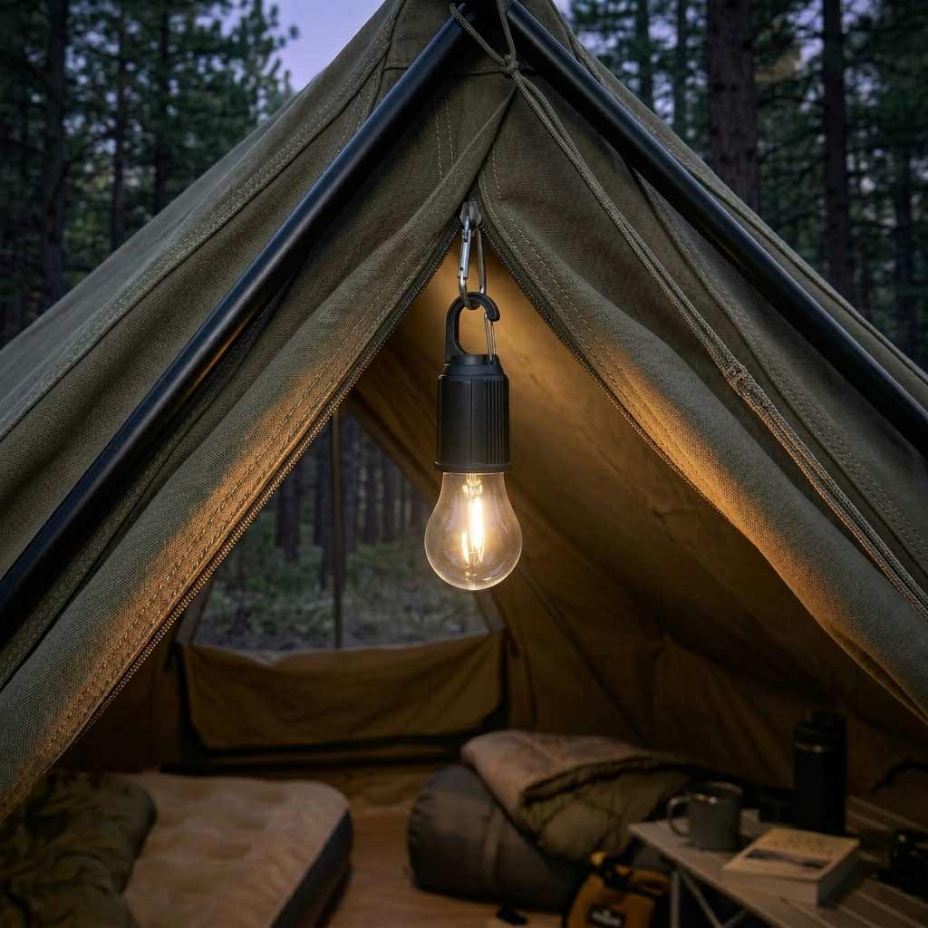 Rechargeable LED Camping Lantern with Hanging Clip L571929