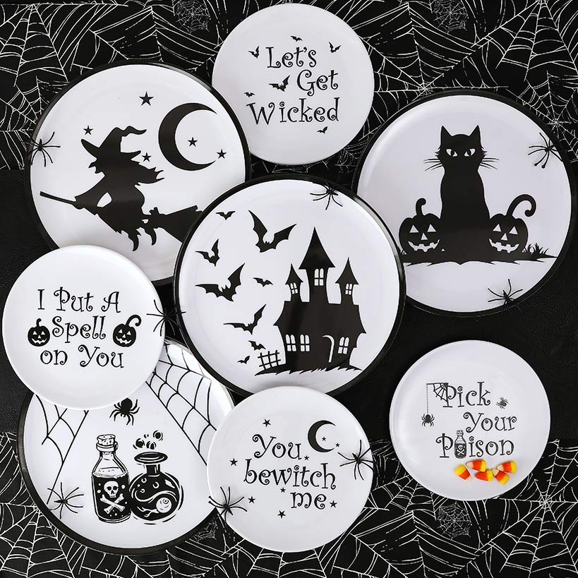 Whimsical Halloween Charger Plates- Set of 4